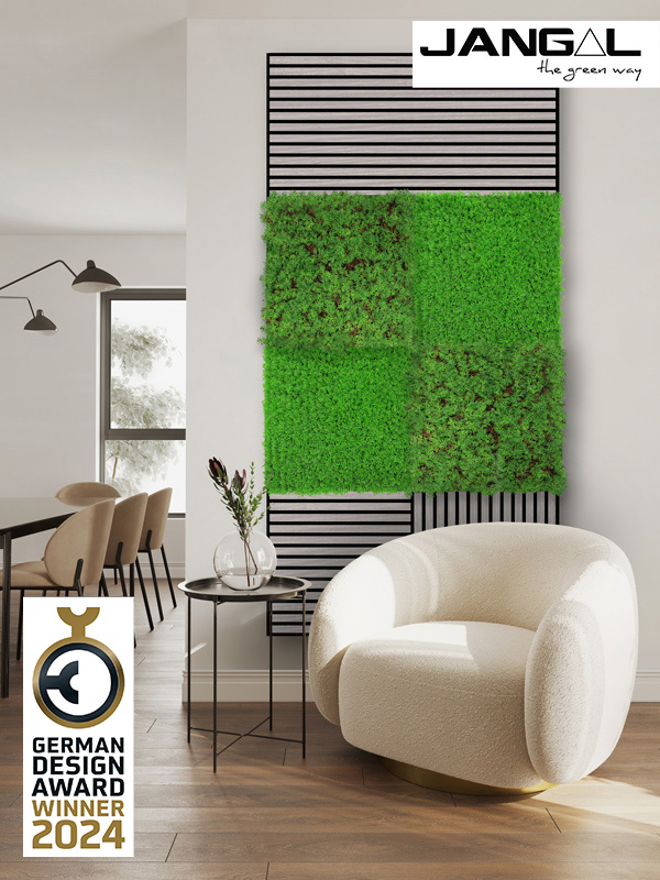 Wandpaneel Jangal Modular Wall 11115 Bright Green Design Grass 52 x 52 cm